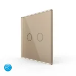 Telecomanda EC Tip Panou Dublu cu Touch LIVOLO din Sticla Securizata SmartElectro IntelligentHouse