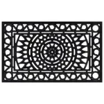 Covoraș de ușă dreptunghiular, 45x75 cm, cauciuc GartenMobel Dekor