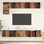 Set comodă TV 5 pcs Lemn vechi Mediu 100 cm x 30 cm x 30 cm GartenMobel Dekor