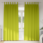 Perdele opace cu perdele 2 pcs Verde măr 225 x 140 cm Poliester GartenMobel Dekor
