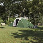 Cort cu acoperiș Altele Verde și Negru 510 x 240 x 156 cm Poliester GartenMobel Dekor