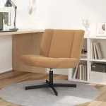 Scaun Accent Bej Țesătură, Metal Standard Ergonomic GartenMobel Dekor