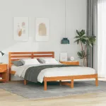 Cadru de pat Maro ceruit 140 x 220 cm Lemn de brad solid GartenMobel Dekor