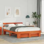 Cadru de pat Maro ceruit 150 x 200 cm Lemn de brad solid GartenMobel Dekor