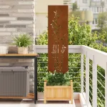Panou Decorativ de Grădină Ruginit 32 x 140 cm GartenMobel Dekor
