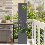 Ghiveci de Grădină cu Panou Decorativ Antracit 32 x 140 cm GartenMobel Dekor