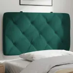 Pernă tăblie de pat, verde, 80 cm, catifea GartenMobel Dekor