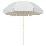 Umbrelă soare de grădină cu stâlp din oțel, nisipiu, 300 cm GartenMobel Dekor