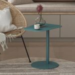 Masuta Nastätten 50x50x38cm albastru mat [en.casa] HausGarden Leisure