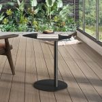 Masuta Nastätten 50x50x38cm negru mat [en.casa] HausGarden Leisure
