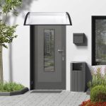 Copertina Vordach 120x80cm negru/transparent HausGarden Leisure