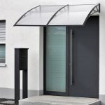 Copertina Vordach 200x100cm negru/transparent [en.casa] HausGarden Leisure