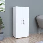 Dulap multifunctional Åsnes 108x49x32cm cu 3 rafturi alb [en.casa] HausGarden Leisure