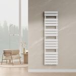Handtuchheizkörper Voss Weiß 160x40cm Lamellen [neu.haus] HausGarden Leisure