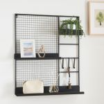 Organizator de perete Westre 70x60x11cm negru [en.casa] HausGarden Leisure