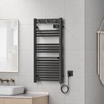 Radiator electric Uvdal 105x50x4,3cm 500W negru [pro.tec] HausGarden Leisure