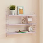 Raft perete Strängnäs 50x60x15cm otel lila mat [en.casa] HausGarden Leisure