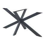 Picior masa Oberau 150x78x71cm otel negru [en.casa] HausGarden Leisure