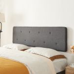 Tablie mare pat Tokke 140x52cm gri [en.casa] HausGarden Leisure