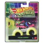 HOT WHEELS MONSTER TRUCK GLOW IN THE DARK MASINUTA PIRAN-AHHHH CU ROTI VERZI SCARA 1 LA 64 SuperHeroes ToysZone