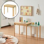 Masa extensibila copii Skellefteå 98x38x51,5 cm natur verde menta [en.casa] HausGarden Leisure