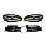 Faruri Osram LED Crom LEDriving Semnal Dinamic si Grila Centrala VW Golf 6 VI (2008-2012) R20 Design Performance AutoTuning
