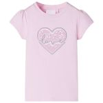 Tricou pentru copii, roz deschis, 140 GartenMobel Dekor