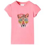 Tricou pentru copii, roz neon, 116 GartenMobel Dekor