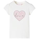 Tricou pentru copii ecru 140 GartenMobel Dekor