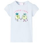 Tricou pentru copii, albastru deschis, 104 GartenMobel Dekor