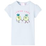 Tricou pentru copii, albastru deschis, 128 GartenMobel Dekor