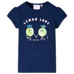 Tricou pentru copii, bleumarin, 128 GartenMobel Dekor