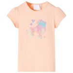 Tricou pentru copii, portocaliu deschis, 128 GartenMobel Dekor