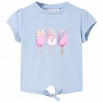 Tricou pentru copii, albastru, 128 GartenMobel Dekor
