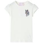 Tricou pentru copii, ecru, 104 GartenMobel Dekor