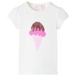 Tricou pentru copii, ecru, 116 GartenMobel Dekor