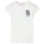 Tricou pentru copii, ecru, 116 GartenMobel Dekor
