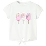 Tricou pentru copii, ecru, 128 GartenMobel Dekor