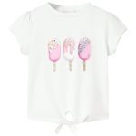 Tricou pentru copii, ecru, 92 GartenMobel Dekor