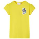 Tricou pentru copii, galben aprins, 104 GartenMobel Dekor