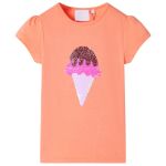 Tricou pentru copii, portocaliu neon, 104 GartenMobel Dekor