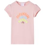 Tricou pentru copii, roz deschis, 116 GartenMobel Dekor
