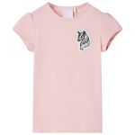 Tricou pentru copii, roz deschis, 116 GartenMobel Dekor
