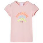 Tricou pentru copii, roz deschis, 128 GartenMobel Dekor