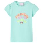 Tricou pentru copii, turcoaz deschis, 140 GartenMobel Dekor