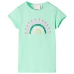 Tricou pentru copii, verde strălucitor, 104 GartenMobel Dekor