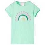 Tricou pentru copii, verde strălucitor, 128 GartenMobel Dekor