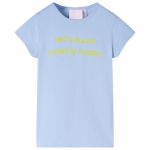 Tricou pentru copii, albastru deschis, 140 GartenMobel Dekor