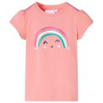 Tricou pentru copii, corai deschis, 104 GartenMobel Dekor