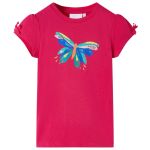 Tricou pentru copii, roz aprins, 104 GartenMobel Dekor